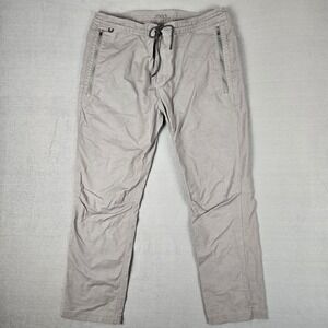 Roark Pants Mens 38x29‎ Layover 2.0 Slim Straight Travel Drawstring Chino Gray